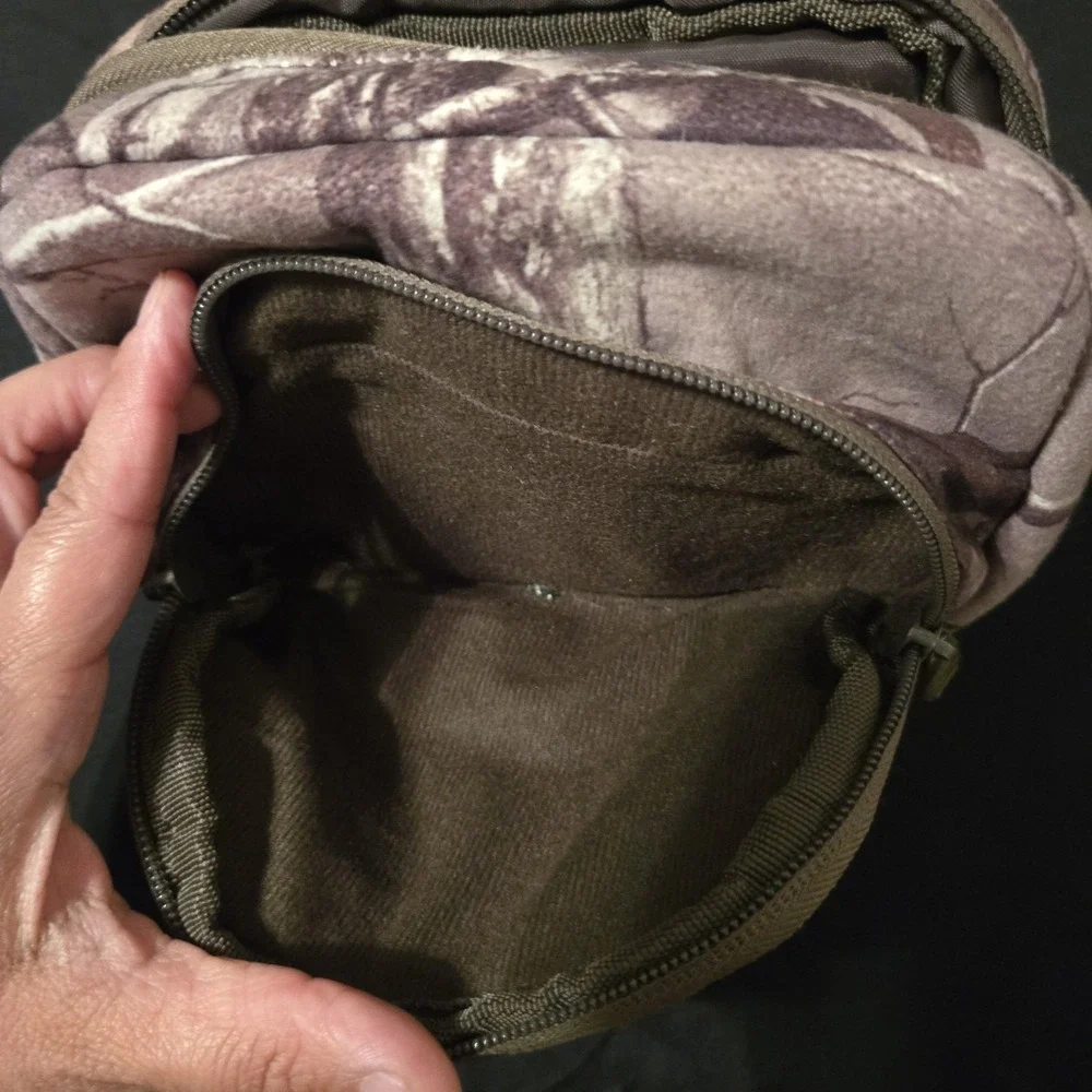 Game Winner Hunting Utility Pouch Organizer Bag Brown Camo Nylon Ammo